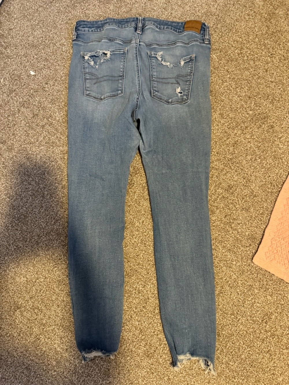 American Eagle Outfitters Light Blue Distressed Skinny Jeans - Picture 5 of 5